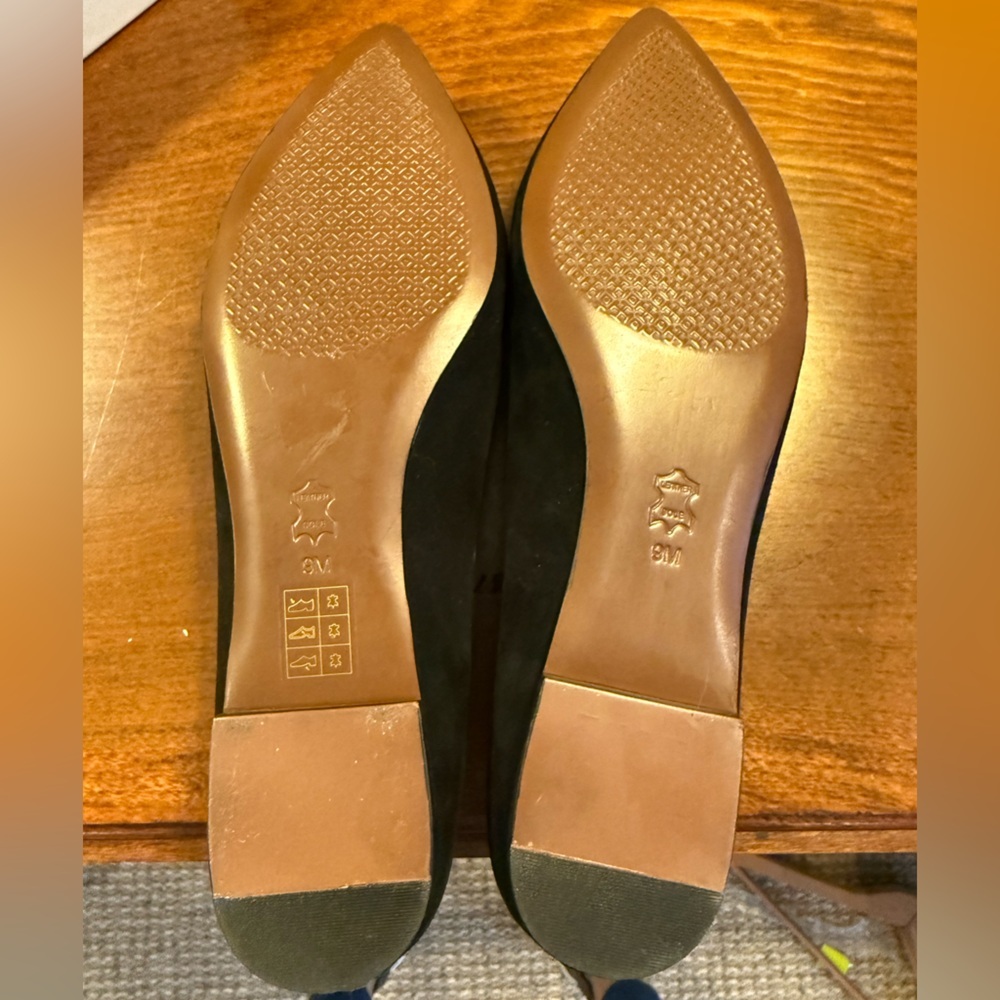 NWOT Tory Burch Black Suede Loafer Flats Bow Jewel T Size 9 MSRP $525 Dustbag - Picture 4 of 16